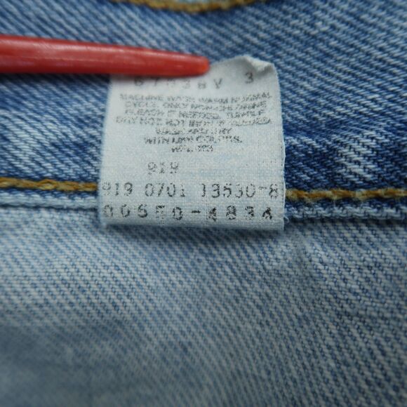 Levi's 550 VTG Jeans Mens Size-38 (36x34 Actual) Blue Relaxed Tapered Stained - Picture 11 of 16